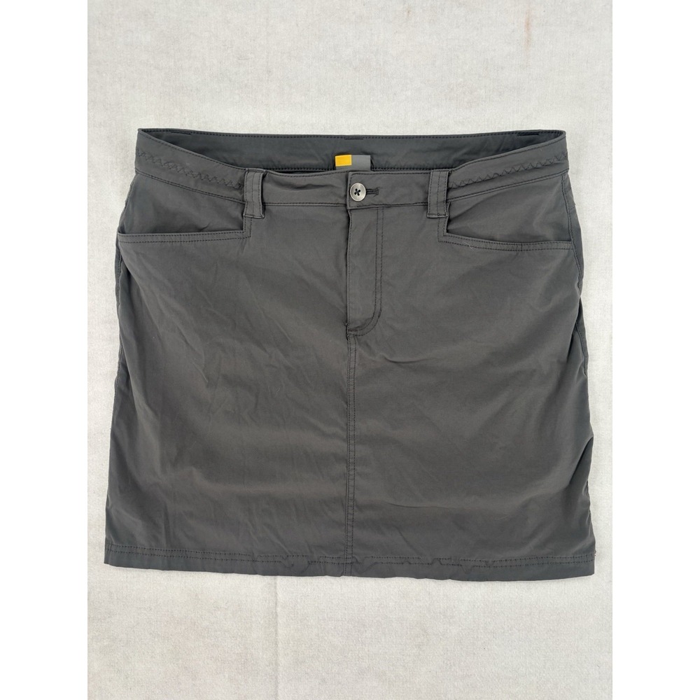 Eddie Bauer Travex Skort Womens T12 Gray Hiking Athletic Outdoor Stretch Skirt